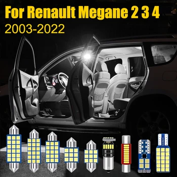 Renault Megane 2 için 3 4 MK2 MK3 MK4 2003-2011 2012 2013 2014 2015 2016 2017 2018 2019 2020 2021 2022 Araba LED ışıkları aksesuarları