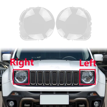 Jeep Renegade 2016-2018 için Far Kabuk Lamba Gölge Şeffaf lens kapağı Far Kapağı