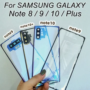 Şeffaf şeffaf arka Cam kapak SAMSUNG Galaxy Not 8 İçin 9 10 Artı Pil Arka Konut Kapı Kasa Değiştirme