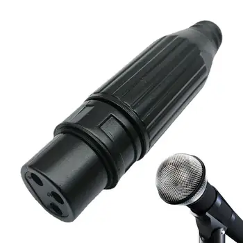 XLR Konnektörler Dengeli Fiş Altın Kaplama İstikrarlı Ve Verimli Ses İletimi Topu Kafa Kartı Musluk Ses adaptör fiş