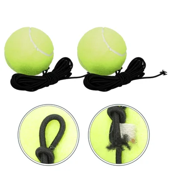 2 adet Tenis Eğitim Topları Kendi Kendine çalışma Tenis Topları Pet Köpek Tenis Oyuncak