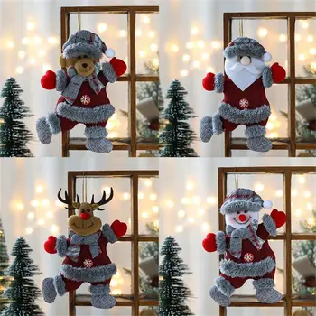 Noel Süsler Noel Baba Kardan Adam Geyik Kolye Bebek Asmak Süslemeleri Ev İçin Noel Yeni Yıl Dekor Navidad Doğum Hediyeler