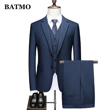 BATMO 2023 yeni varış yüksek kaliteli rahat takım elbise erkek, erkek düğün elbisesi, artı boyutu S-5XL 6846