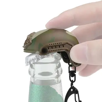 Anahtarlık Süsleme Kask Anahtarlık Gerçekçi Kask şeklinde Anahtarlık Kolye Hafif Gizli şişe açacağı Geniş Kullanım için