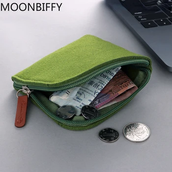 Keçe Cüzdan bozuk para cüzdanı Kadın Erkek Değişim Çanta Kredi Kartı KİMLİK Tutucu bozuk para çantaları Mini Cüzdan Ucuz Sıfır Para çanta Para Organizatör