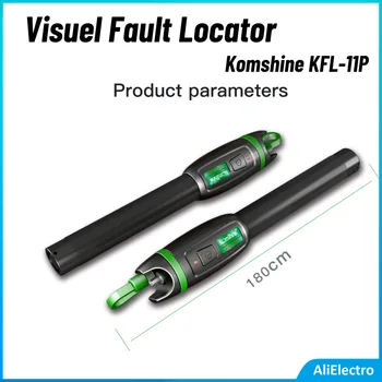Komshine KFL-11P-10-LC VFL Görsel Hata Bulucu Fiber Optik Test 10 mw 10 km İçin Uygun LC Konektörü