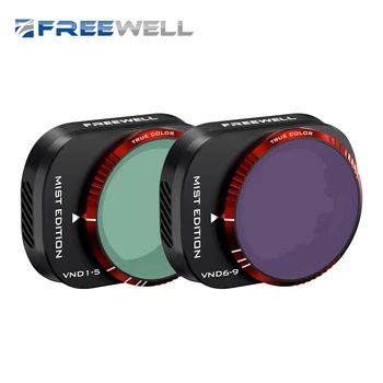 Freewell Değişken ND (Mist Edition) VND1-5 Durdurma, VND6-9 Durdurma 2 Paket Run&Gun Kamera Lens Filtreler ile Uyumlu Mini 4 Pro