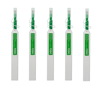 5 ADET 2.5 mm Fiber Optik Temizleme Kalemi FC / SC / ST Tek Bir Tıklama Fiber Optik Temizleyici Kalem Konnektörleri Fiber Temizleyici Araçları Ücretsiz Kargo