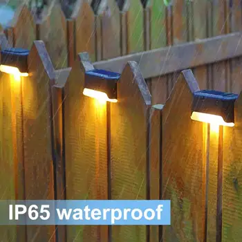 1/4/8 adet Su Geçirmez Açık bağlantı tablası aydınlatma lambası LED Güneş merdiven lambası korkuluk ışık dayanıklı Merdiven çit ışığı Sıcak peyzaj ışığı