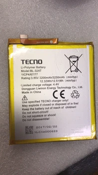 (malzeme) marka yeni TECNO BL-32AT cep telefonu pil 3250 mah