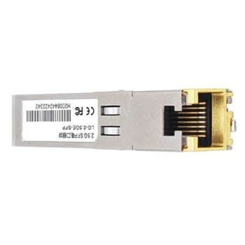 Gümüş 2.5 G SFP Modülü 2500M Optik Bağlantı Noktası RJ45 Ethernet Portu Gigabit 1000M Alıcı-verici Modülü 100 Metre İletim